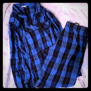 Victoria’s Secret blue plaid pj set